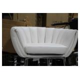 Metal Bar Chair White 23"Wx21"Dx35"H