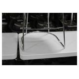 Metal Bar Chair White 23"Wx21"Dx35"H
