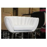 Metal Bar Chair White 23"Wx21"Dx35"H