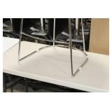Metal Bar Chair Orange 23"Wx21"Dx35"H