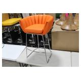 Metal Bar Chair Orange 23"Wx21"Dx35"H