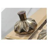 Lot of (2) Accent Décor Grecian Vases Bronze 5"Hx6"D (in box)