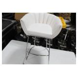 Metal Bar Chair White 23"Wx21"Dx35"H