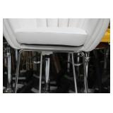 Metal Bar Chair White 23"Wx21"Dx35"H