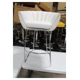 Metal Bar Chair White 23"Wx21"Dx35"H
