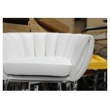 Metal Bar Chair White 23"Wx21"Dx35"H