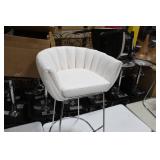 Metal Bar Chair White 23"Wx21"Dx35"H