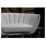 Metal Bar Chair White 23"Wx21"Dx35"H