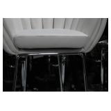 Metal Bar Chair White 23"Wx21"Dx35"H