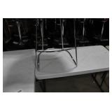 Metal Bar Chair White 23"Wx21"Dx35"H