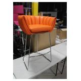 Metal Bar Chair Orange 23"Wx21"Dx35"H