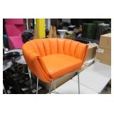 Metal Bar Chair Orange 23"Wx21"Dx35"H