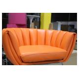 Metal Bar Chair Orange 23"Wx21"Dx35"H