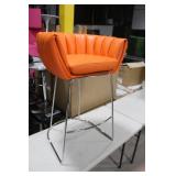 Metal Bar Chair Orange 23"Wx21"Dx35"H