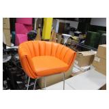 Metal Bar Chair Orange 23"Wx21"Dx35"H