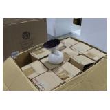 Lot of (12) Accent Décor Vases Purple/White 5-1/2"H (in box)