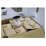 Lot of (12) Accent Décor Vases Purple/White 5-1/2"H (in box)