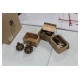 Lot of (6) Accent Décor Vases Bronze 4"Hx4"D (in 3 boxes)
