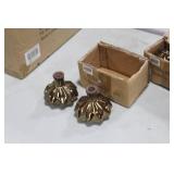 Lot of (6) Accent Décor Vases Bronze 4"Hx4"D (in 3 boxes)