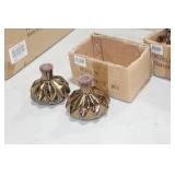 Lot of (6) Accent Décor Vases Bronze 4"Hx4"D (in 3 boxes)