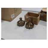 Lot of (6) Accent Décor Vases Bronze 4"Hx4"D (in 3 boxes)
