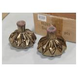 Lot of (6) Accent Décor Vases Bronze 4"Hx4"D (in 3 boxes)
