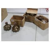 Lot of (6) Accent Décor Vases Bronze 4"Hx4"D (in 3 boxes)