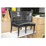 Baguette Chair Black 48"Wx20"Dx40"H