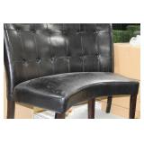Baguette Chair Black 48"Wx20"Dx40"H