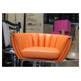 Metal Bar Chair Orange 23"Wx21"Dx35"H