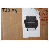 Baxton Studio Living Room Arm Chair Grey 36"Wx33"Dx33"H (in box)