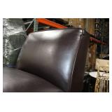 Leather Living Room Chair Brown 26"Wx31"Dx31"H