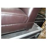 Leather Living Room Chair Brown 26"Wx31"Dx31"H