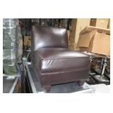 Leather Living Room Chair Brown 26"Wx31"Dx31"H