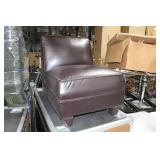Leather Living Room Chair Brown 26"Wx31"Dx31"H