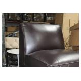 Leather Living Room Chair Brown 26"Wx31"Dx31"H