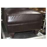 Leather Living Room Chair Brown 26"Wx31"Dx31"H