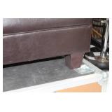 Leather Living Room Chair Brown 26"Wx31"Dx31"H