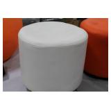 Ottoman White 17"Hx18"D