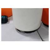 Ottoman White 17"Hx18"D