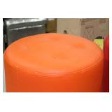 Ottoman Orange 17"Hx18"D