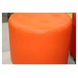 Ottoman Orange 17"Hx18"D