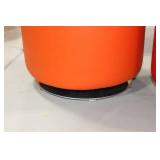 Ottoman Orange 17"Hx18"D
