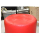 Ottoman Red 17"Hx18"D