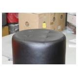 Ottoman Black 17"Hx18"D