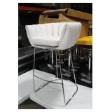 Metal Bar Chair White 23"Wx21"Dx35"H