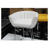 Metal Bar Chair White 23"Wx21"Dx35"H