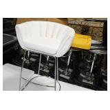 Metal Bar Chair White 23"Wx21"Dx35"H