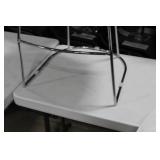Metal Bar Chair White 23"Wx21"Dx35"H
