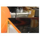 Metal Coffee Table with Smoked Glass Top Gold 32"Lx32"Wx15-1/2"H